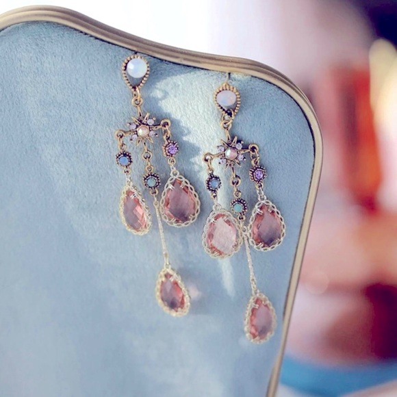 Cristal earrings amazing style beautiful color - Picture 2 of 2